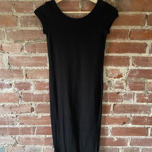 Short Sleeve Midi Fitted Dress